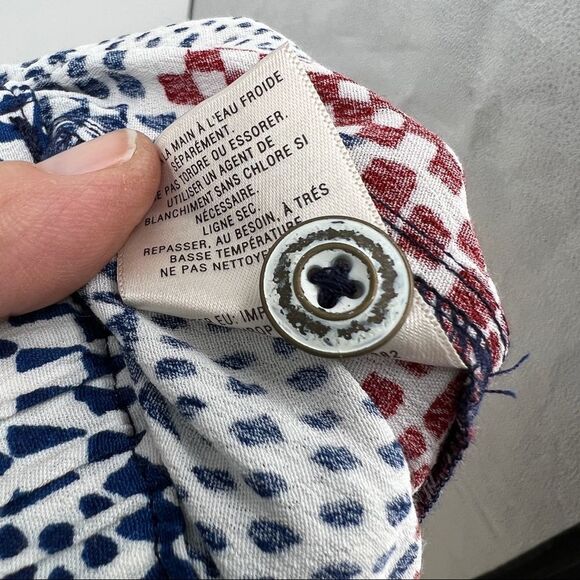 ANTHROPOLOGIE Hei Hei Blue & Red Printed Nouveau Harem Jogger Pants - Picture 13 of 15